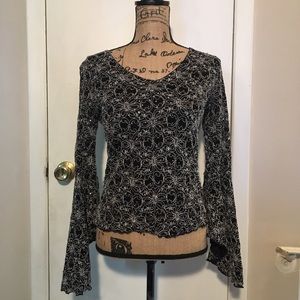 Stylish Black & Silver Top